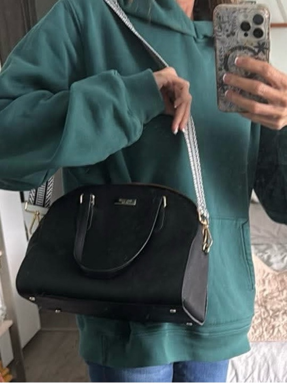 Kate Spade Black Logo Interior Bag